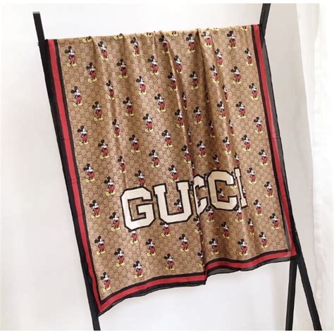 gucci scarf mickey|Gucci scarf clearance.